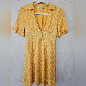 Urban Outfitters Yellow Floral Dress